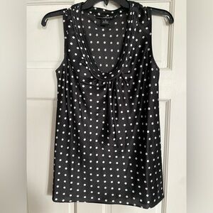 Willi Smith Black & White Polka Dot Blouse – Size S